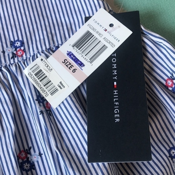 Tommy Hilfiger Floral Stripe Print Tunic Top - Picture 9 of 11